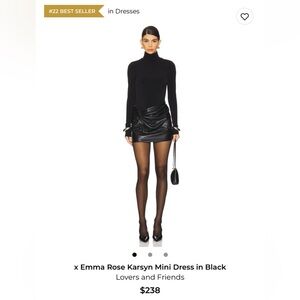 Lovers + Friends Black Mini Dress